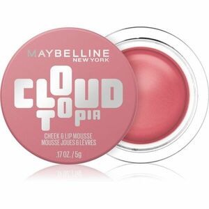 MAYBELLINE NEW YORK CloudTopia matná krémová tvářenka na rty a tváře odstín 08 Enchanted Mauve 5 g obraz