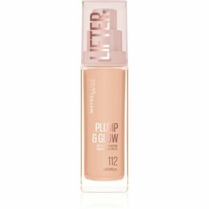MAYBELLINE NEW YORK Lifter Plump & Glow rozjasňující make-up pro přirozený vzhled odstín 112 30 ml obraz