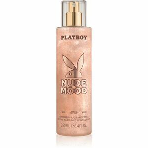 Playboy Nude Mood tělový sprej se třpytkami pro ženy 250 ml obraz