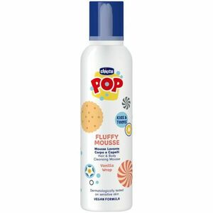 Chicco POP Fluffy Mousse Hair and Body pěna na tělo a vlasy Vanilla wrap 200 ml obraz