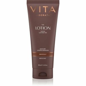 Vita Liberata Tinted Tanning Lotion samoopalovací tělové mléko odstín Dark 200 ml obraz