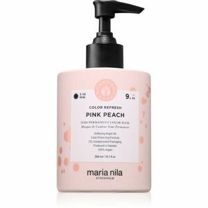 Maria Nila Colour Refresh jemná vyživující maska bez permanentních barevných pigmentů odstín Pink Peach 9.46 300 ml obraz