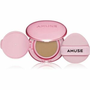 AMUSE Dew Power Vegan Cushion dlouhotrvající make-up v houbičce pro rozjasnění a vyhlazení pleti odstín 04 Tan 15 g obraz