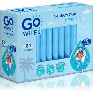 GoWipes Anti-Bacterial Effect osvěžující vlhčené ubrousky s antibakteriálním účinkem 10x8 ks obraz