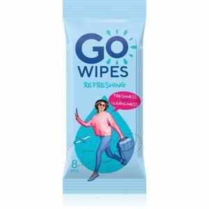 GoWipes Refreshing Wet Wipes osvěžující vlhčené ubrousky na ruce 10x8 ks obraz