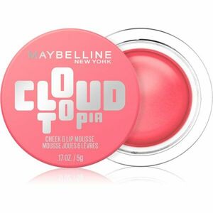MAYBELLINE NEW YORK CloudTopia matná krémová tvářenka na rty a tváře odstín 07 Moonlit Rose 5 g obraz