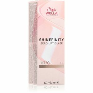 Wella Professionals Shinefinity Zero Lift Glaze demipermanentní barva na vlasy odstín 07/0 60 ml obraz