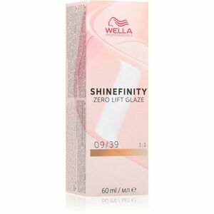 Wella Professionals Shinefinity Zero Lift Glaze demipermanentní barva na vlasy odstín 09/39 60 ml obraz