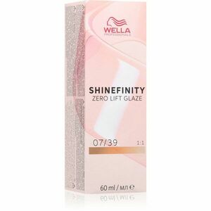 Wella Professionals Shinefinity Zero Lift Glaze demipermanentní barva na vlasy odstín 7/39 60 ml obraz