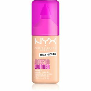 NYX Professional Makeup Make ‘Em Wonder lehký matující make-up odstín 02 Fair Porcelain 30 ml obraz
