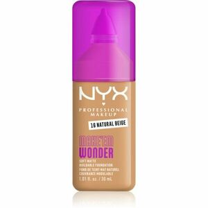 NYX Professional Makeup Make ‘Em Wonder lehký matující make-up odstín 16 Natural Beige 30 ml obraz