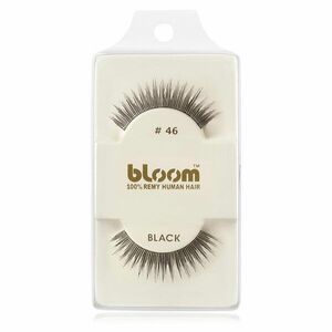 Bloom Natural nalepovací řasy z přírodních vlasů No. 46 (Black) 1 cm obraz