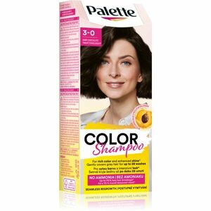 Schwarzkopf Palette Color Shampoo tónovací šampon odstín 3-0 Dark Chocolate 50 ml obraz
