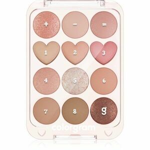 Colorgram Pin Point Eyeshadow Palette paletka očních stínů pro dokonalý vzhled odstín 01 Peach+Coral 9.9 g obraz