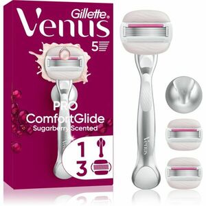 Gillette Venus PRO ComfortGlide Sugarberry dámský holicí strojek s držákem do sprchy + náhradní břity 5 ks obraz