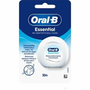 Oral-B Essential Floss Unwaxed nevoskovaná dentální nit 50 m obraz