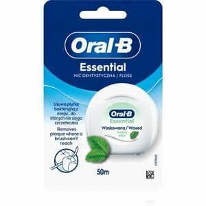 Oral-B Essential Floss Mint voskovaná dentální nit s mátovou příchutí 50 m obraz