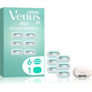 Gillette Venus PRO Smooth Sensitive náhradní břity + ochranný kryt 6 ks obraz