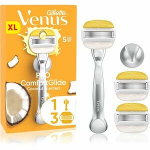 Gillette Venus PRO ComfortGlide Coconut dámský holicí strojek s držákem do sprchy + náhradní břity 5 ks obraz