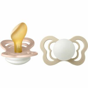 BIBS Couture Glow Natural Rubber Size 2: 6+ months dudlík Blush / Vanilla 2 ks obraz