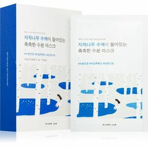 ROUND LAB Birch Juice Mask Sheet hydratační pleťová maska pro rozjasnění pleti 10 ks obraz