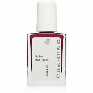 Korres No No Nail Polish pečující lak na nehty odstín 59 Burgundy Red 11 ml obraz