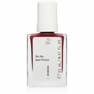 Korres No No Nail Polish pečující lak na nehty odstín 57 Wine Red 11 ml obraz