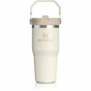 Stanley IceFlow™ Flip Straw 2.0 Tumbler nerezová termoláhev Cream 410 ml obraz