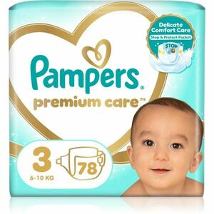 Pampers Premium Care Size 3 jednorázové pleny 6-10 kg 78 ks obraz