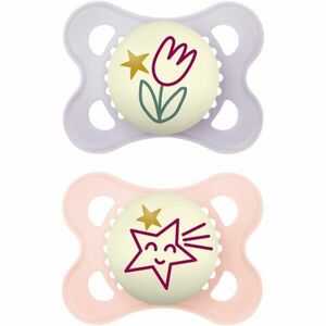 MAM Original Night 0m+ dudlík Purple/ Pink 2 ks obraz