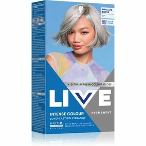 Schwarzkopf LIVE Intense Colour permanentní barva na vlasy odstín U71 Metallic Silver 1 ks obraz