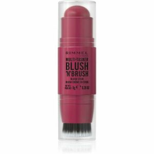 Rimmel Multi-Tasker Blush'N'brush tvářenka v tyčince se štětcem odstín 200 Fushia Glam 8 g obraz