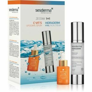 Sesderma Set C-Vit 5 + Hidraderm Hyal dárková sada pro rozjasnění a hydrataci 2 ks obraz