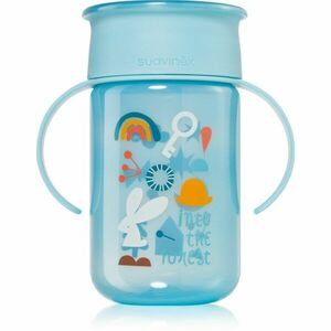 Suavinex Forest 360° tréninkový hrnek s držadly 12 m+ Blue 340 ml obraz