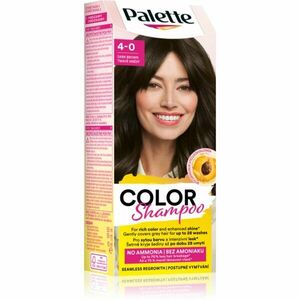 Schwarzkopf Palette Color Shampoo tónovací šampon odstín 4-0 Dark Brown 50 ml obraz