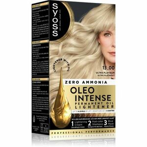 Syoss Oleo Intense permanentní barva na vlasy pro zesvětlení vlasů odstín 13-00 Ultra Platinum 50 ml obraz