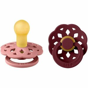 BIBS Boheme Natural Rubber Size 1: 0+ months dudlík Dusty Pink / Elderberry 2 ks obraz