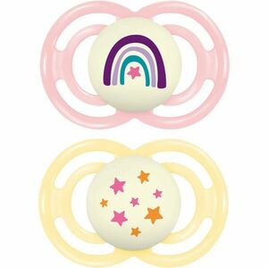 MAM Perfect Night 16+ months dudlík Pink/ Yellow 2 ks obraz