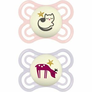 MAM Perfect Night 0+ months dudlík Pink/ Purple 2 ks obraz