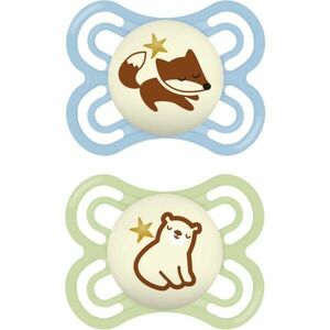 MAM Perfect Night 0+ months dudlík Blue/ Green 2 ks obraz