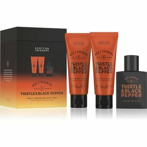 Scottish Fine Soaps Thistle & Black Pepper Well Groomed Gift Set dárková sada pro muže obraz