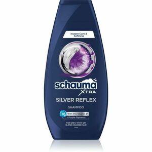 Schwarzkopf Schauma Silver Reflex šampon neutralizující žluté tóny pro zesvětlené, melírované studené blond vlasy 350 ml obraz