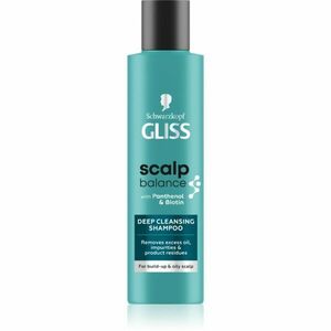 Schwarzkopf Gliss Scalp Balance hloubkově čisticí šampon pro mastnou pokožku hlavy 200 ml obraz
