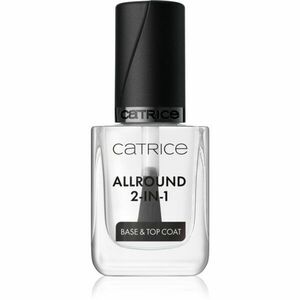 Catrice Allround podkladový a krycí lak na nehty 2 v 1 transparentní 10.5 ml obraz