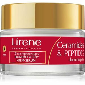 Lirene Ceramides & Peptides Duo Complex obnovující noční krém s regeneračním účinkem 50 ml obraz