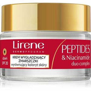 Lirene Peptides & Niacinamide Duo Complex zpevňující denní krém proti vráskám pro zralou pleť SPF 20 50 ml obraz