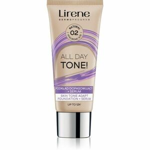 Lirene ALL DAY TONE! hydratační make-up pro zářivý vzhled pleti odstín 02 Natural 30 ml obraz