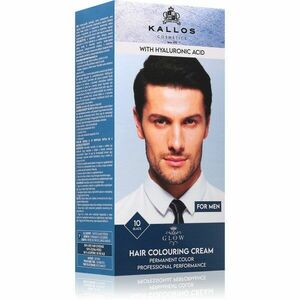 Kallos Glow Lasting Cream Colour permanentní barva na vlasy pro muže odstín Black 60 ml obraz