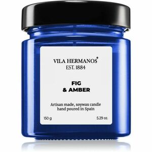 Vila Hermanos Apothecary Cobalt Blue Fig & Amber vonná svíčka 150 g obraz