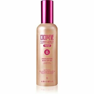 Coco & Eve Sunny Honey Highlighter Body SPF50 ochranné sérum s rozjasňujícím efektem SPF 50 150 ml obraz